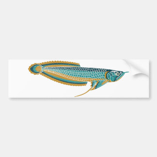 Coche pegatina para el parachoques del arowana