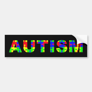 Coche Pegatina para el parachoques del autismo