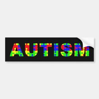 Coche Pegatina para el parachoques del autismo