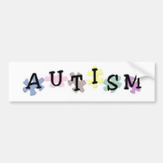 COCHE PEGATINA PARA EL PARACHOQUES DEL AUTISMO