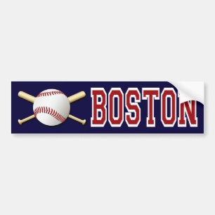 COCHE PEGATINA PARA EL PARACHOQUES DEL BÉISBOL DE BOSTON