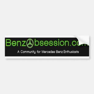 Coche pegatina para el parachoques del benzobsession