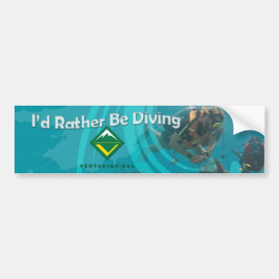 Coche Pegatina para el parachoques del buceo con