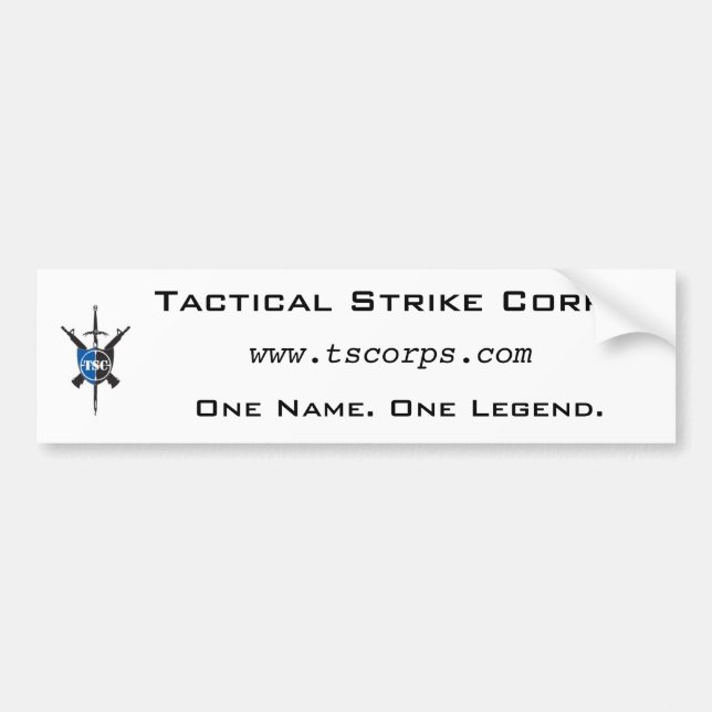 Coche Pegatina para el parachoques del CAC - modificada (Frente)