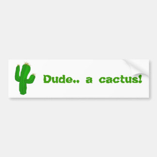 Coche Pegatina para el parachoques del cactus de Jovi