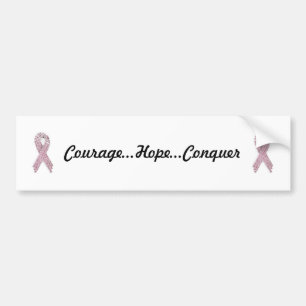 Coche Pegatina para el parachoques del cáncer de pecho