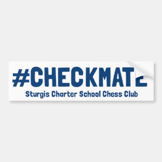 Coche Pegatina para el parachoques del #Checkmate