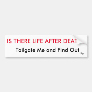 Coche pegatina para el parachoques del chupar rueda