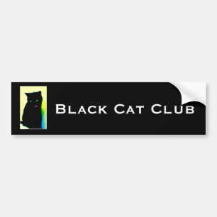 Coche Pegatina para el parachoques del club del gato