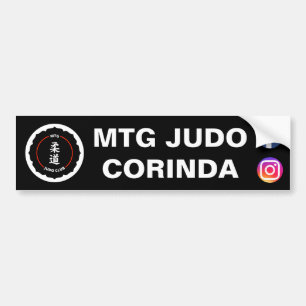 Coche Pegatina para el parachoques del club del judo de