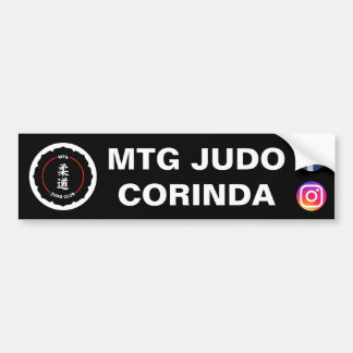 Coche Pegatina para el parachoques del club del judo de