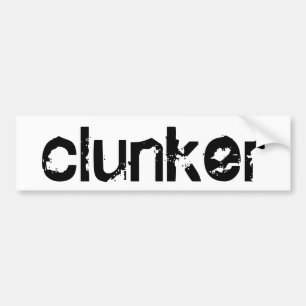 Coche pegatina para el parachoques del clunker
