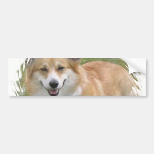 Coche Pegatina para el parachoques del Corgi Galés