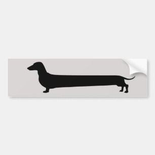 Coche Pegatina para el parachoques del Dachshund