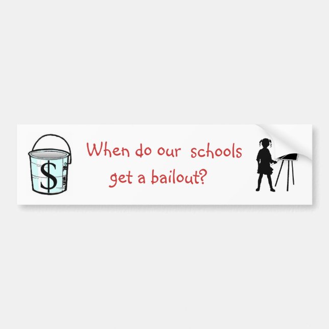 Coche Pegatina para el parachoques del desalojo urgente (Frente)