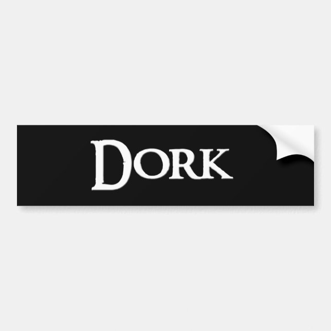 Coche Pegatina para el parachoques del Dork (Frente)