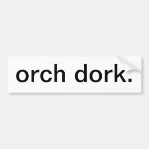 Coche pegatina para el parachoques del dork del orch