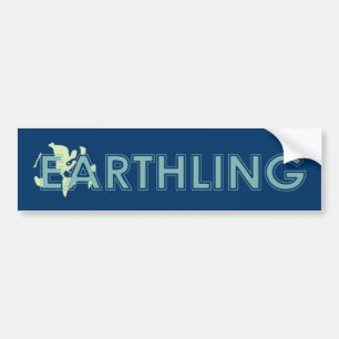 Coche Pegatina para el parachoques del Earthling