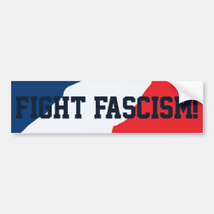 Coche Pegatina para el parachoques del fascismo de la