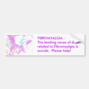 Coche Pegatina para el parachoques del Fibromyalgia