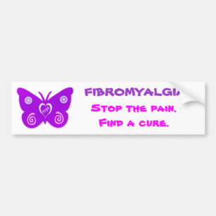 Coche Pegatina para el parachoques del FIBROMYALGIA
