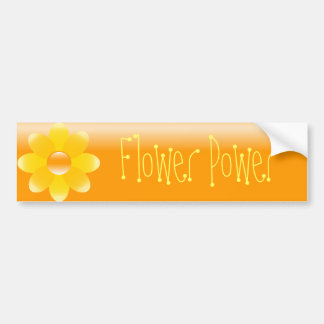 Coche Pegatina para el parachoques del flower power