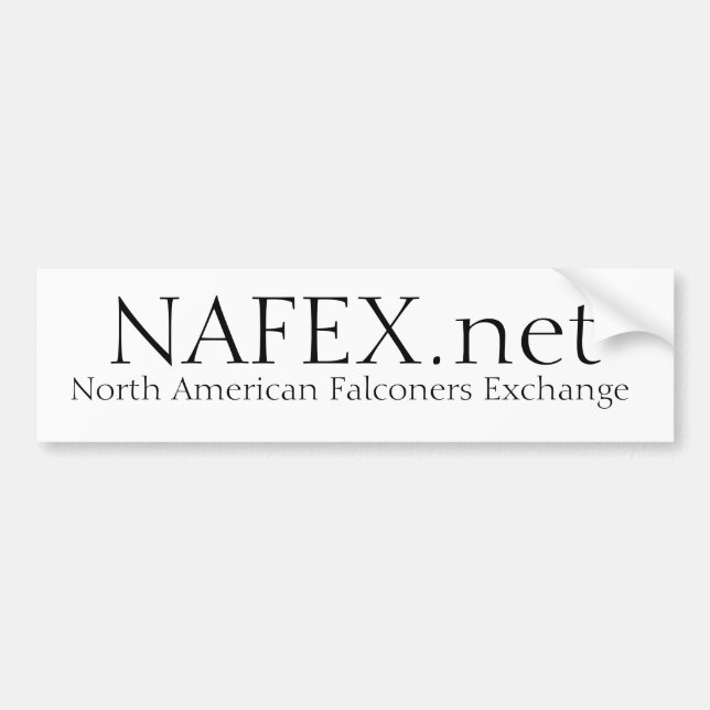 Coche pegatina para el parachoques del foro de NAFEX.net (Frente)