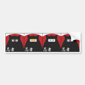 Coche Pegatina para el parachoques del gatito de Ninja