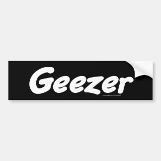 Coche Pegatina para el parachoques del Geezer