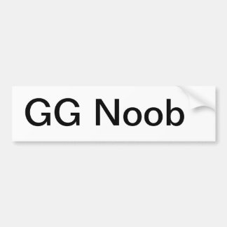 Coche Pegatina para el parachoques del GG Noob