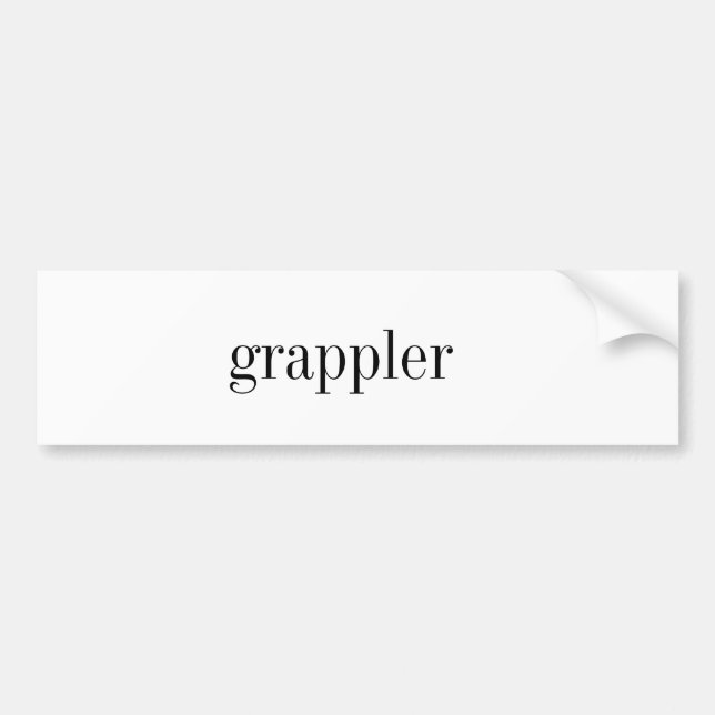 Coche pegatina para el parachoques del grappler (Frente)