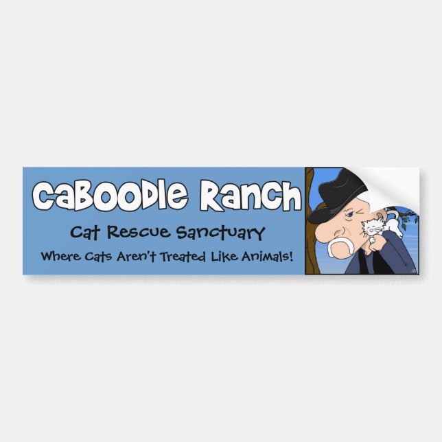 Coche Pegatina para el parachoques "del hombre loco del (Frente)