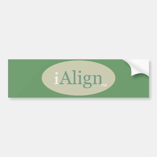 Coche pegatina para el parachoques del iAlign (Frente)