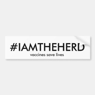 Coche pegatina para el parachoques del #IAMTHEHERD