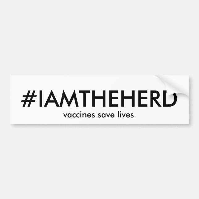 Coche pegatina para el parachoques del #IAMTHEHERD (Frente)