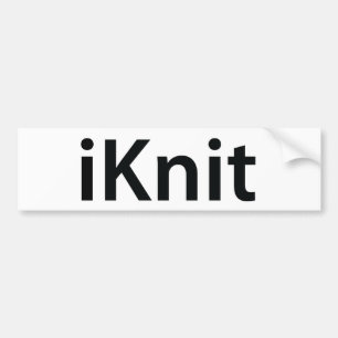 Coche pegatina para el parachoques del iKnit