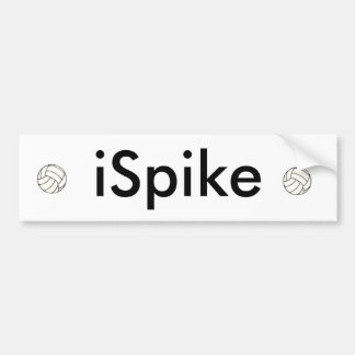 Coche pegatina para el parachoques del iSpike