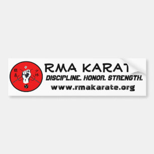 Coche Pegatina para el parachoques del karate de RMA