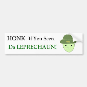 Coche Pegatina para el parachoques del Leprechaun de