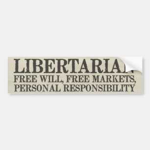 Coche Pegatina para el parachoques del Libertarianism