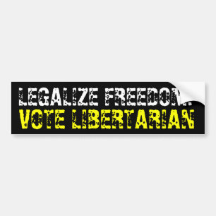 Coche Pegatina para el parachoques del libertario del