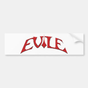Coche Pegatina para el parachoques del logotipo de Evile