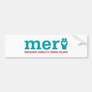 Coche Pegatina para el parachoques del logotipo de MERI