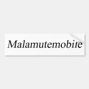 Coche Pegatina para el parachoques del Malamute