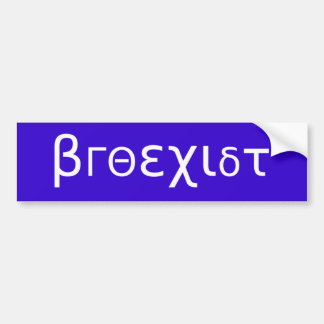 Coche Pegatina para el parachoques del medio de Broexist