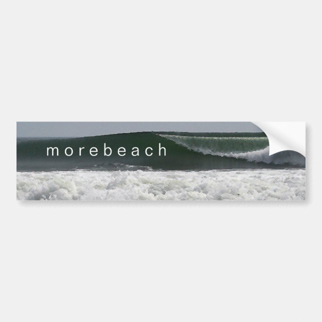 Coche pegatina para el parachoques del morebeach (Frente)