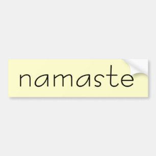 Coche pegatina para el parachoques del namaste