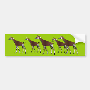 Coche Pegatina para el parachoques del Okapi