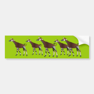 Coche Pegatina para el parachoques del Okapi