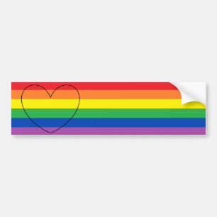Coche Pegatina para el parachoques del orgullo de LGBT